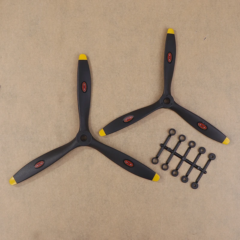 1PCS RC Emulato Modello di Aereo 8060 9060 1060 1170 1370 3 Pale Elica di Carbonio Nylon Per Motore Elettrico/Metanolo