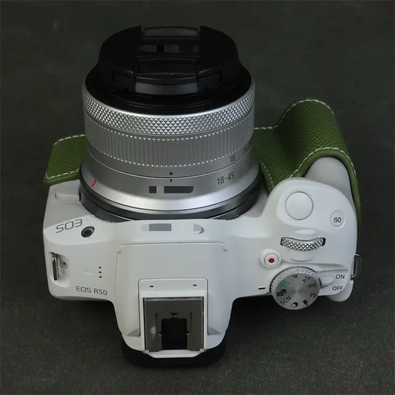 

PU Half Case For Canon EOS R50 Camera Protective Bottom Base Cover for Canon EOS R100 Camera Bag Accessories