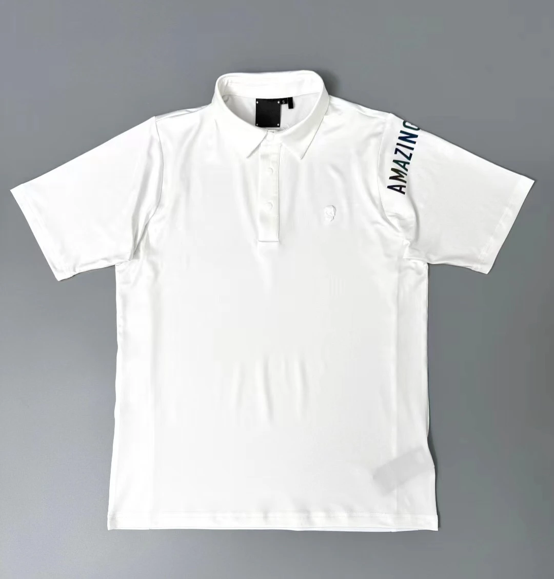 2026 New Golf Shirt Men's Short Sleeved Summer Sports Breathable Golf Top Man High Quality Brand Fashion Golf Clothing