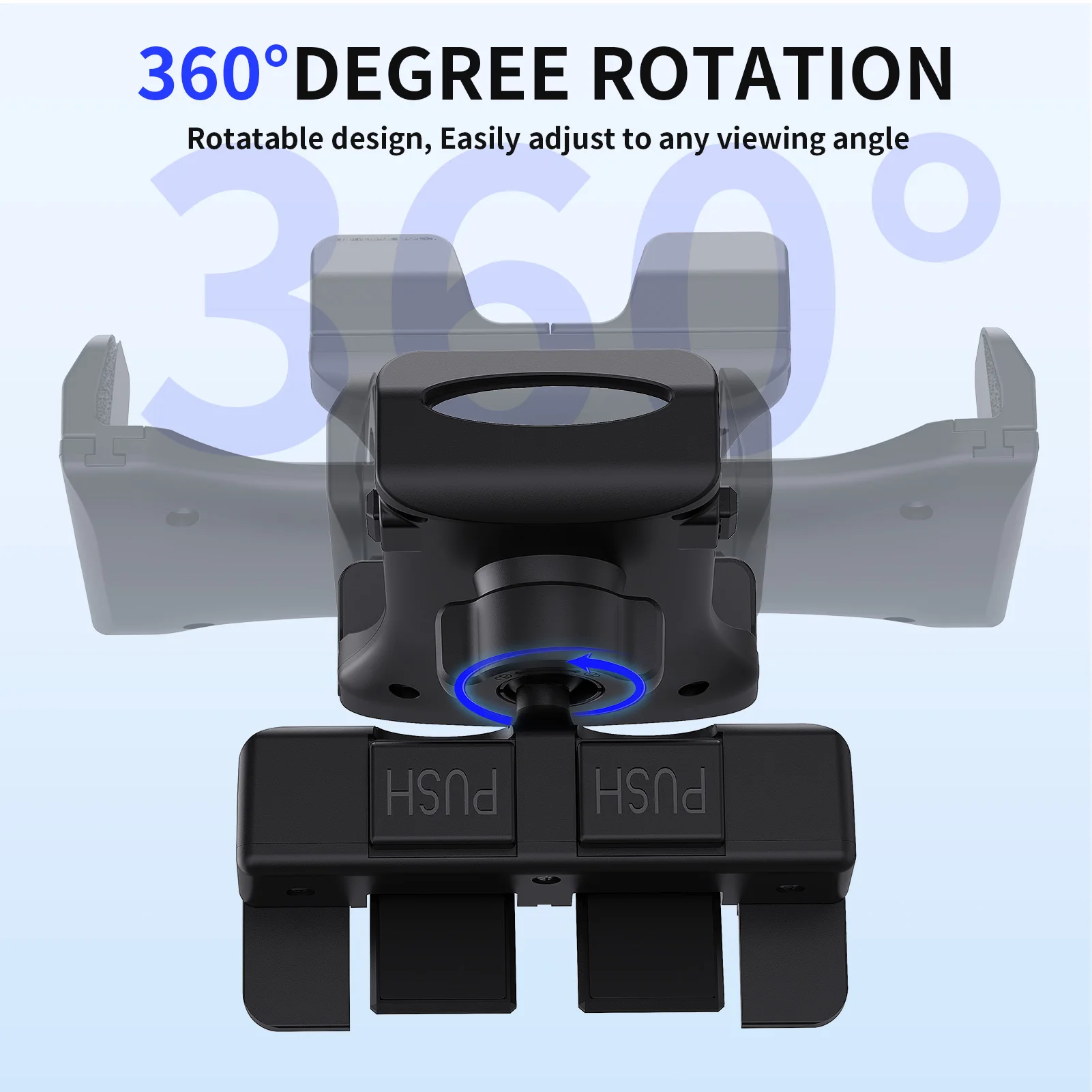 Car CD Slot Tablet Pc Stand Holder Mount 360 Degree Rotation with Rechargeable Hole Fall Prevention Car Navigation for Ipad Pro