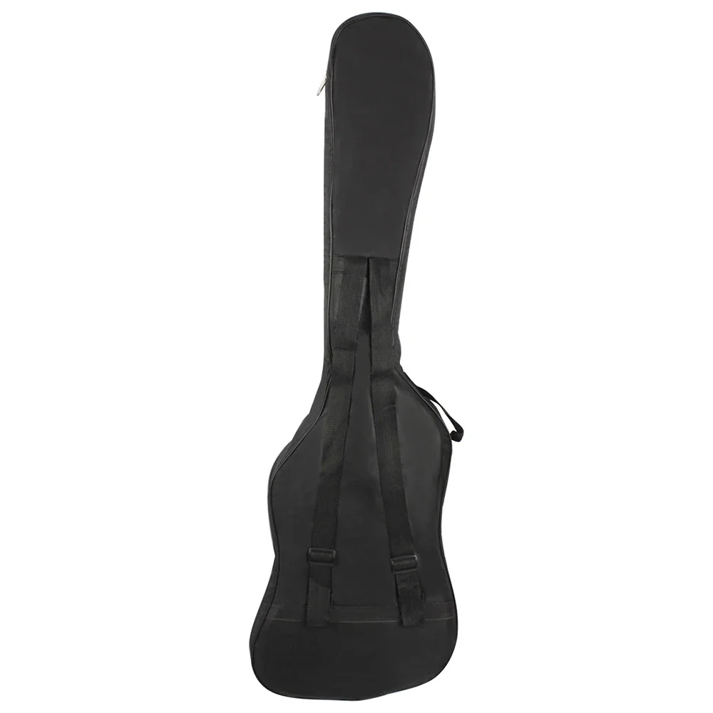 Schwarze wasserdichte Basstasche aus Oxford-Stoff mit doppelten Schultergurten, gepolsterter Softcase-Rucksack für Audio-Zubehör – Detail 7