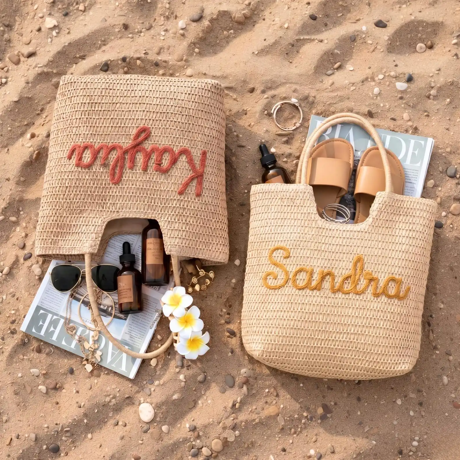 Personalized Custom Tote Bag, Bridesmaid Gift, Bachelorette Party Favors, Beach Tote Bag, Graduation Gift, Unique Gifts for Her view 4