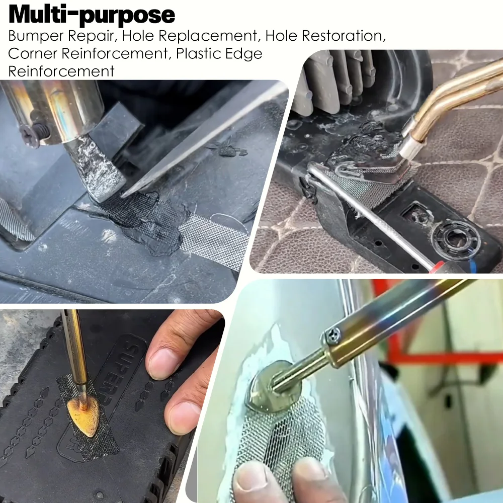 1-10Pcs Car Bumper Stainless Steel Repair  Plastic Crack Repair Mesh Repair Hole Crack Repair Mesh  20x15CM Car Accessories