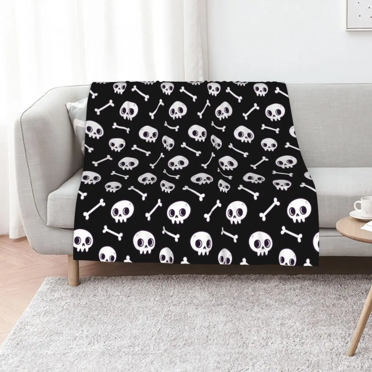 

Cute Skulls | Nikury Throw Blanket Stuffeds Custom Plush blankets ands Blankets
