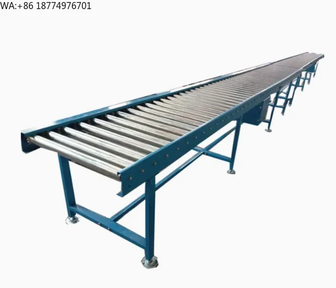 

Регулируемый по скорости роликовый конвейер 500 мм для оптимизации транспортировки материалов, из нержавеющей стали и пластика, для производственных предприятий