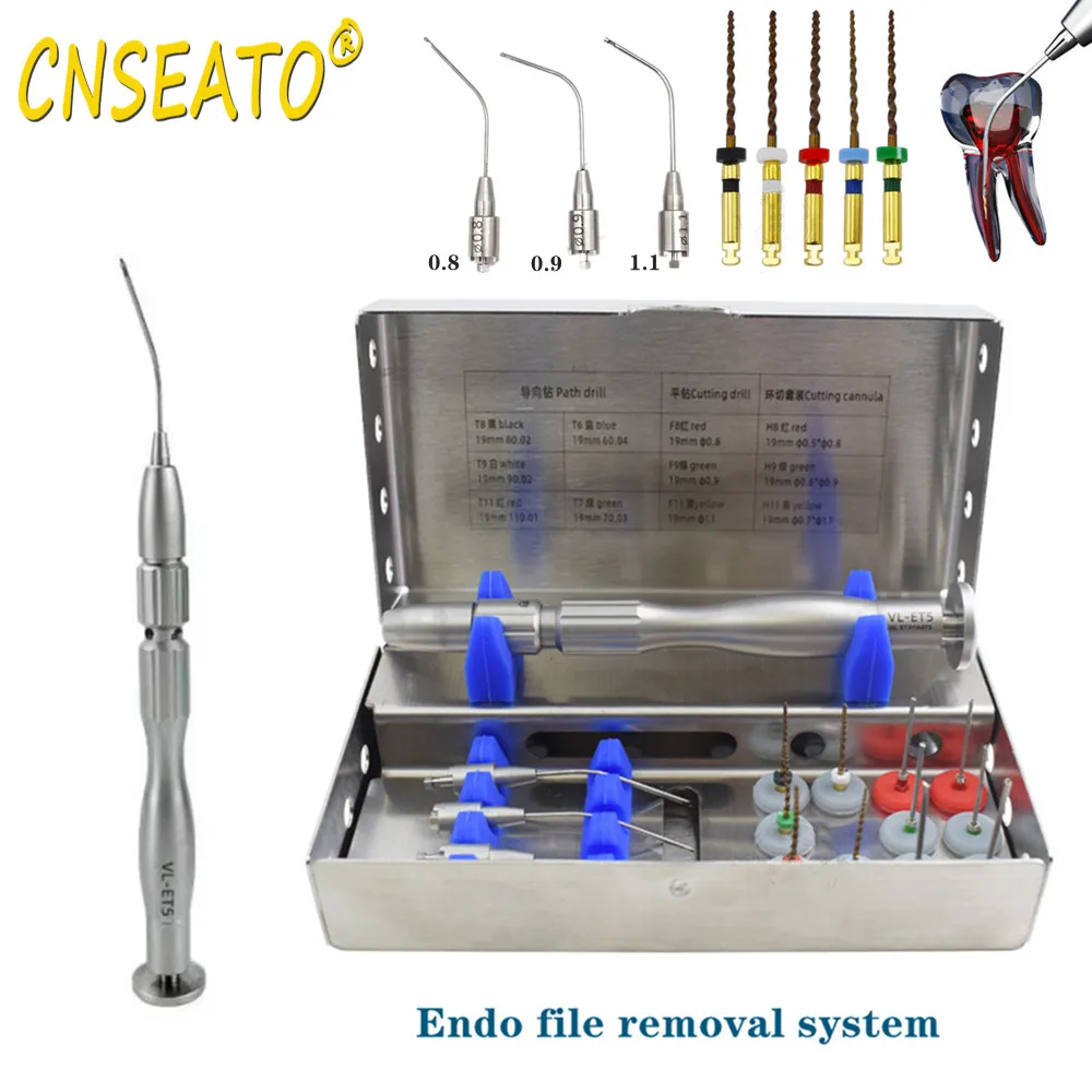 

Dental Root Canal Files Extractor Endo Broken File Remover System Kit Endodontics Instruments Holder Dentistry Needle Tips Tools