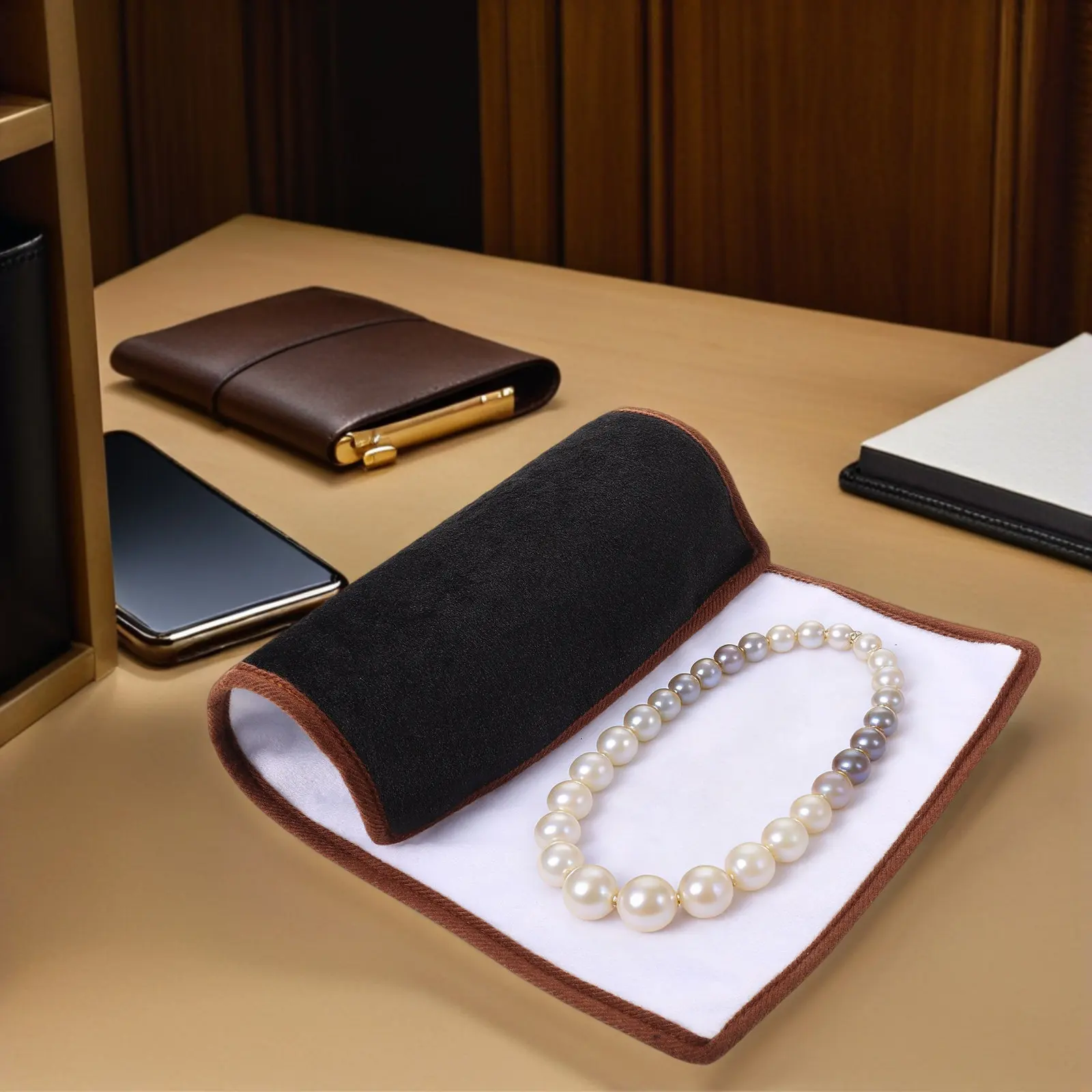 

Large Double-Sided Jewelry Display Pad Soft Jewelry Mat for Necklace Bracelet Rings Countertop Organizer Vendor Exhibition