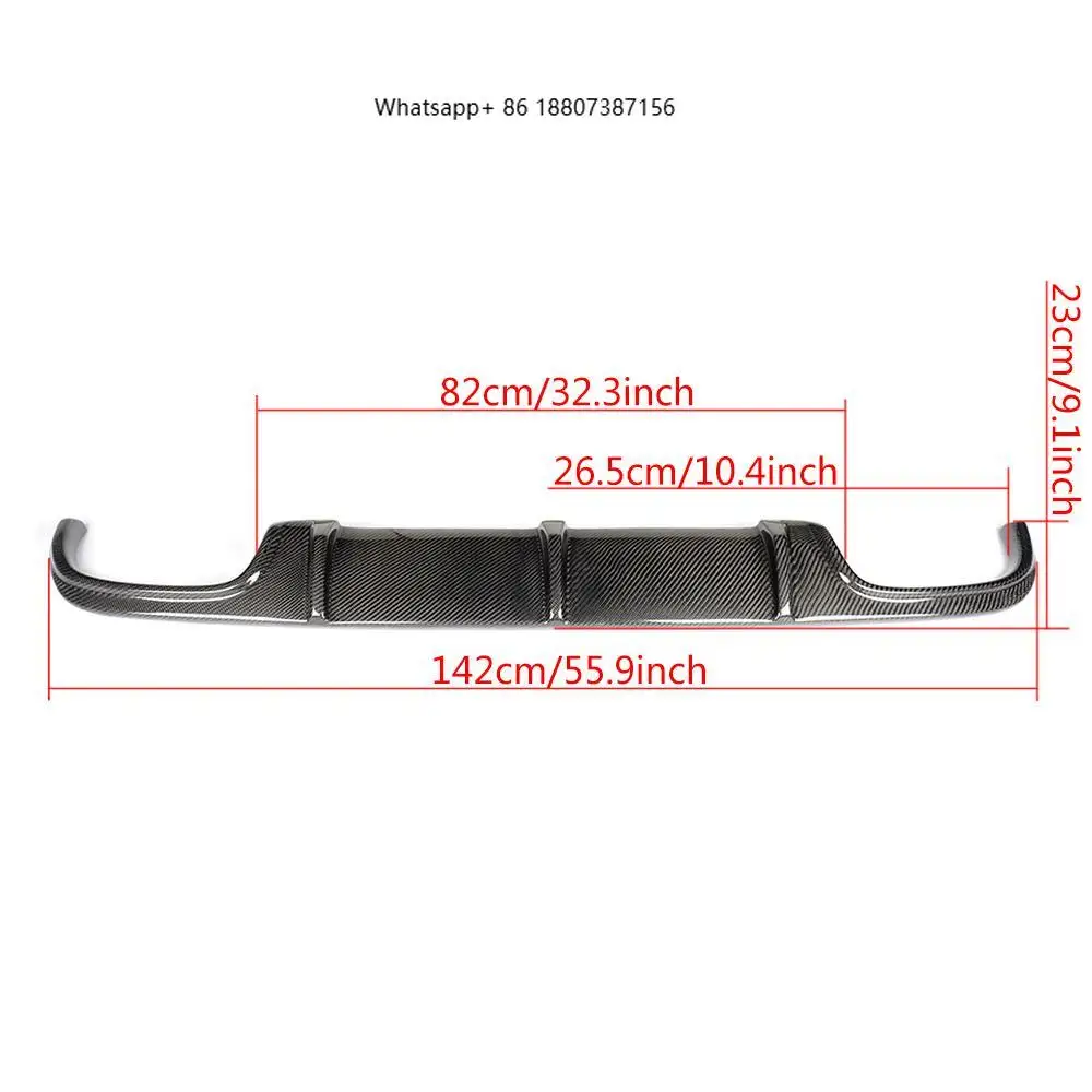 Car Bumpers W211 Rear Diffuser for MercedesBenz W211 E55 forAMG 2002-2006 Rear Bumper Diffuser Carbon Fiber W211 Rear Diffuser