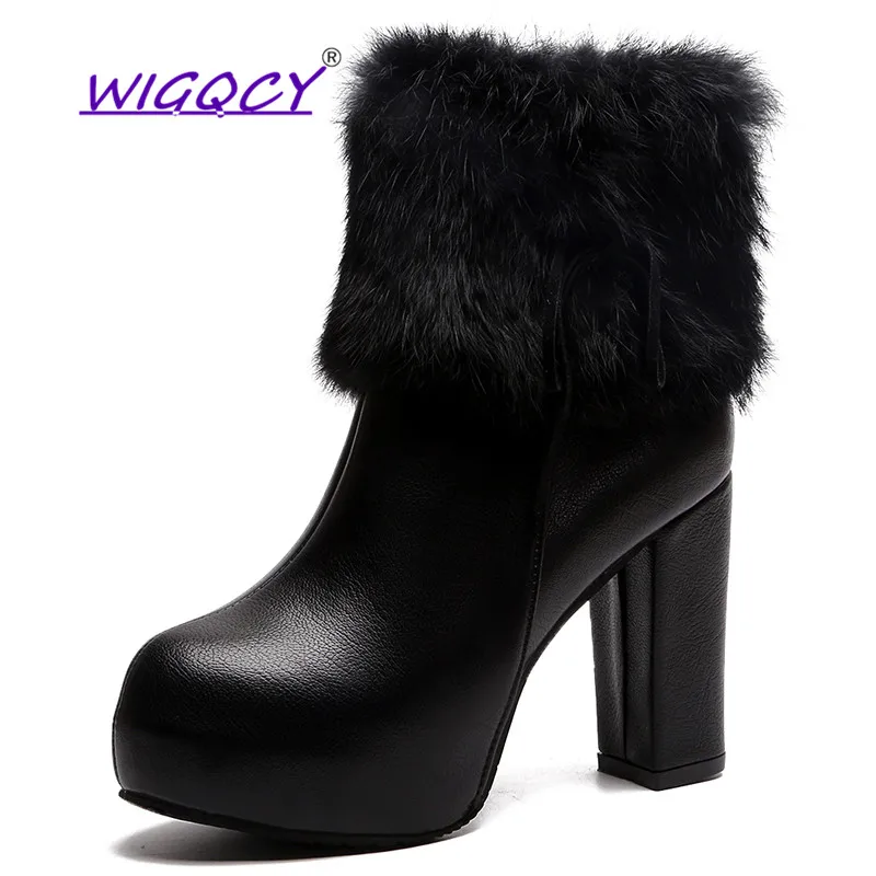 Winter Fashion boots style Square heel women femininas ankle boots botas woman masculina zapatos botines mujer chaussure shoes