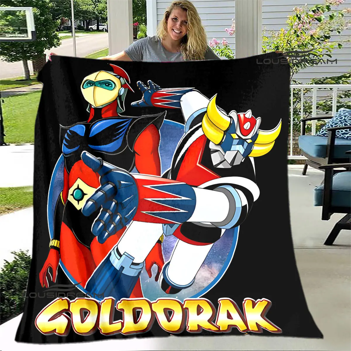 UFO ROBO GRENDIZER GOLDORAK printing blanket anime blanket Picnic blanket blankets for beds Birthday Gift