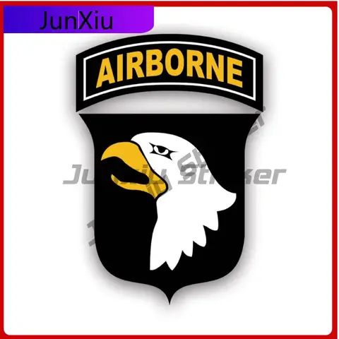 101st Airborne Division Sticker Creative Decals Div The Screaming Eagles Auto Decor Car Sticker Vinyl Decal Waterproof Durable
