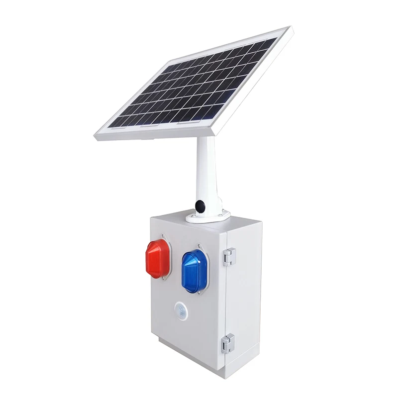 For Solar Energy Warning Siren Audible And Visual Alarm  High Decibel 20Watt Waterproof IP65 Strobe