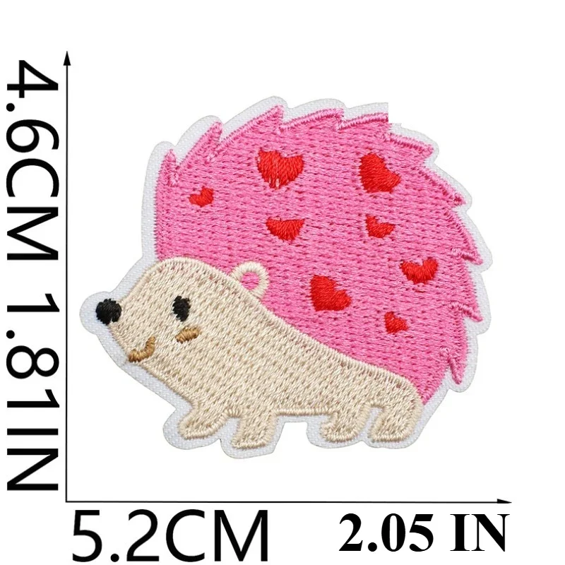 Couple Clothing Dress Up Embroidery Cloth Sticker Valentine Patch Sticker Cartoon Little Monster I Love You Embroidery Label