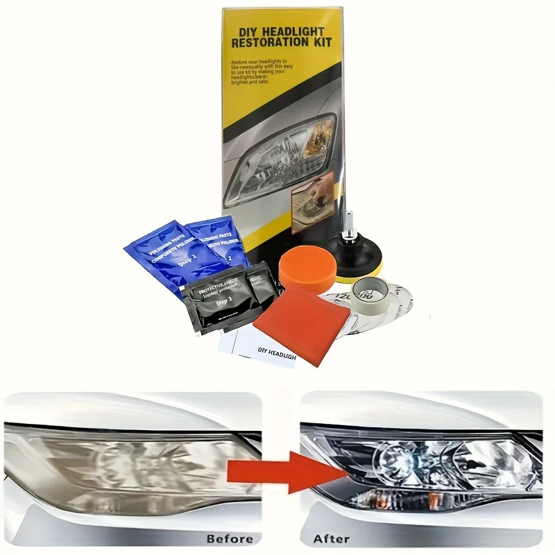 Car Headlight Restoration Polishing Kits Headlamp Repair Kits Car Light Polisher Cleaning Paste Car Paint Care Refurbish Agent