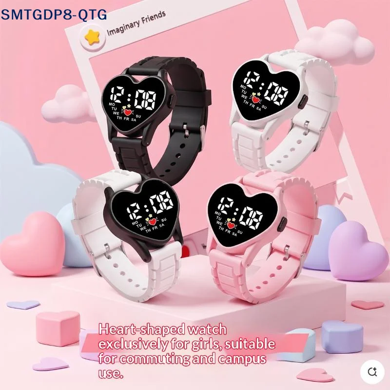 NEW Cute Smart Student Electronic Watch For Men Women Luminous Digital Wristwatches Casual Silicone Unisex Watch