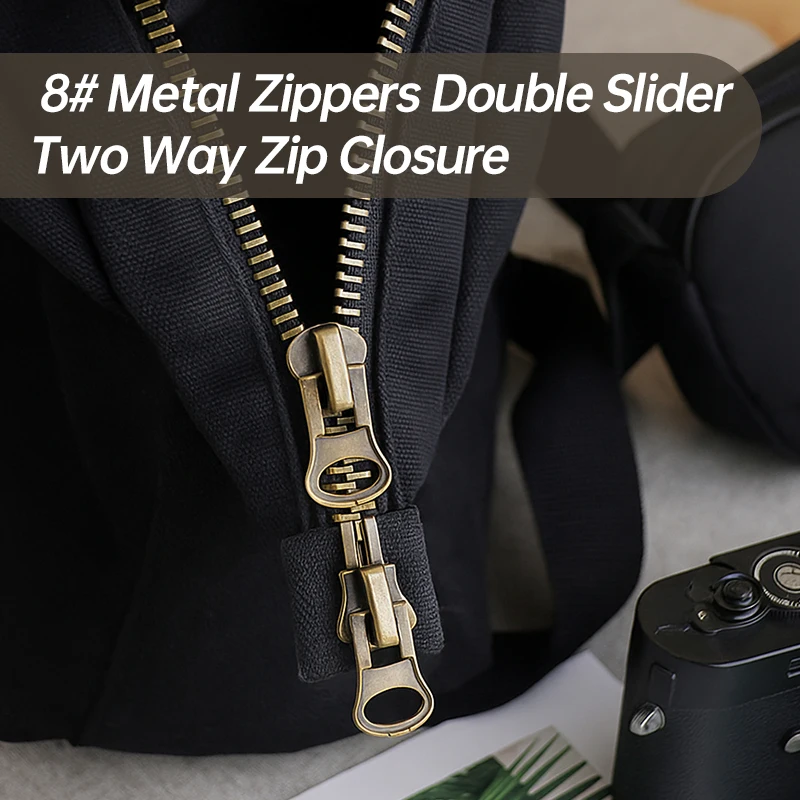 

1Pc 8# Metal Zipper 12-25cm Close-End 70-120cm Open-End Zips Coat Double Sliders Jacket Closure Zip Repair Kit Sewing Accessory