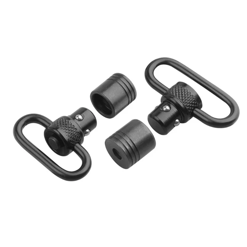 Tactical 1 /1.25 Inch QD Quick Detach Release Steel Ball Strap Buckle Sling Ring Rifle Airsoft Wargame Hunting Outdoor Sports