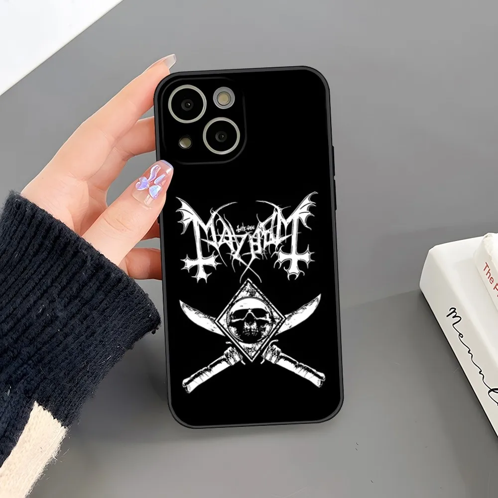 Mayhem Live In Leipzig Burzum Phone Case Fundas Design for iphone 15 14 Pro Max 13 Mini 11 12 Xr X Xs 6s 6 7 8 SE Plus Cover