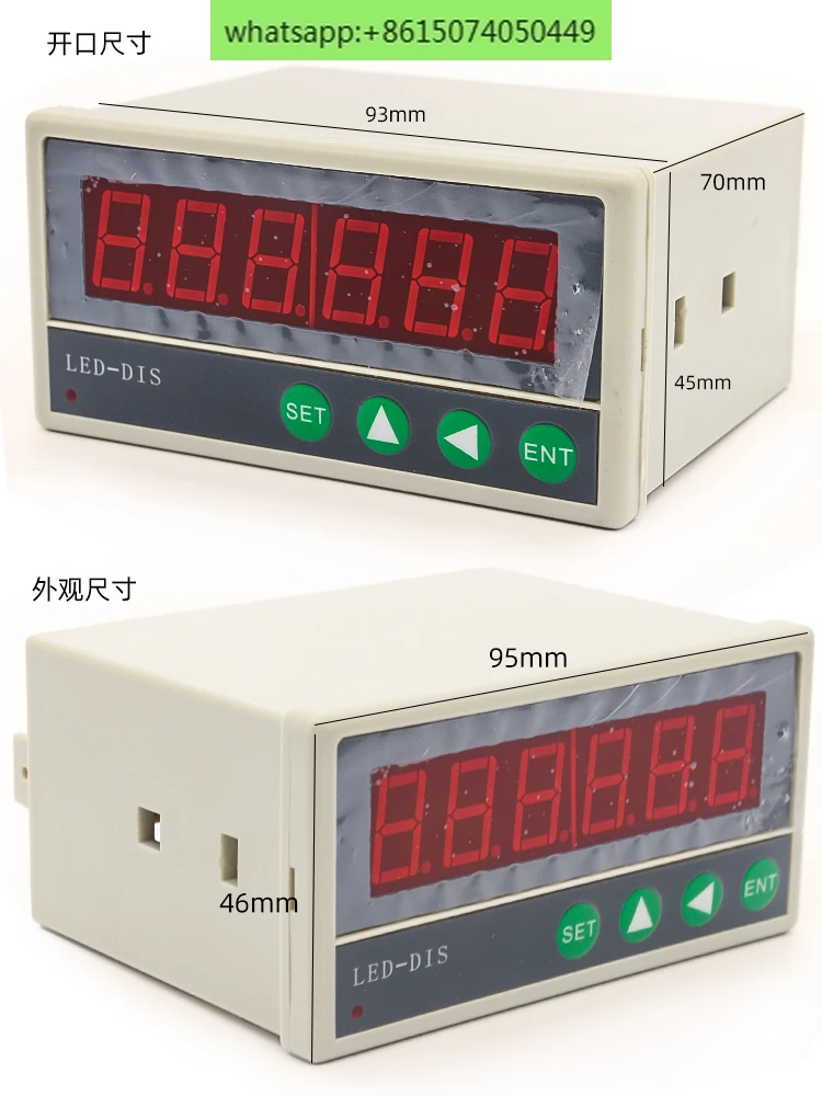 

PLC industrial control board LED text display 485 Modbus slave station communication operation simple with 4 keys