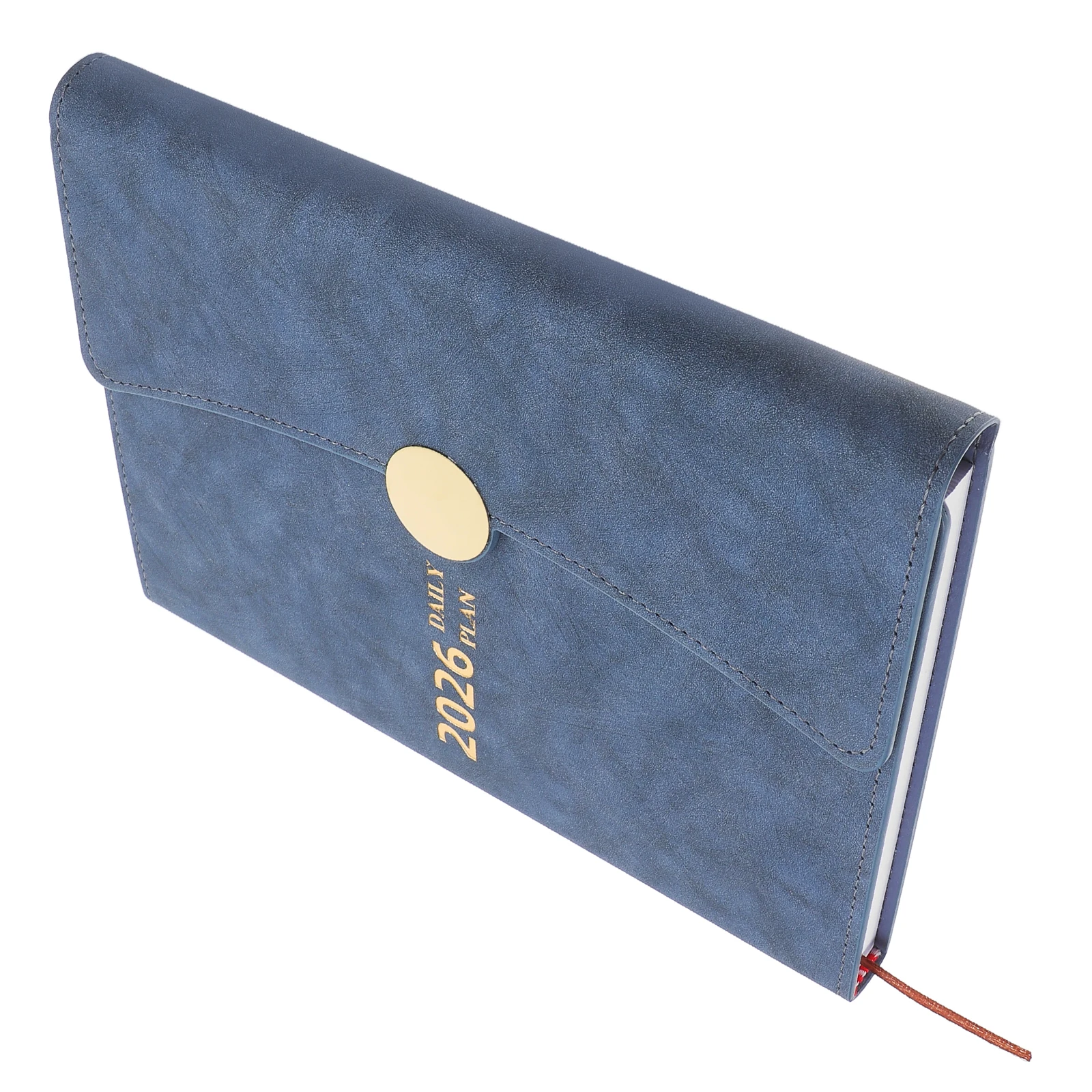 

Daily Planner Notebook Schedule Agenda Book Weekly Work Notes Organizer Portable PU Cover Student Planner Task Journal