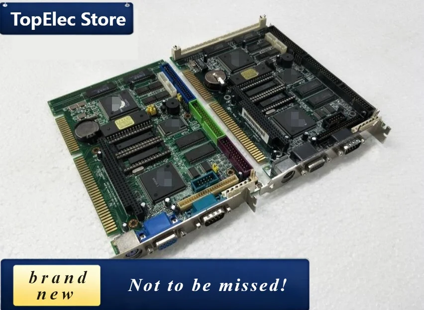 TopElec CONT13:D OK Original 386 IPC Board .O.C./FLASH/ROM ISA Slot Industrial Motherboard Half-Size CPU Card PICMG1.0 With CPU