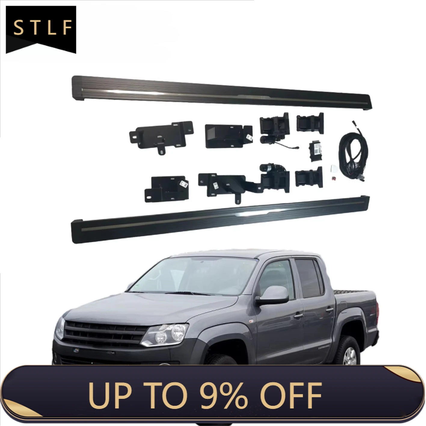 

Electric Running Boards Retractable Aluminum Alloy Power Side Steps For Amarok Pickup Automatic with Carry Bag