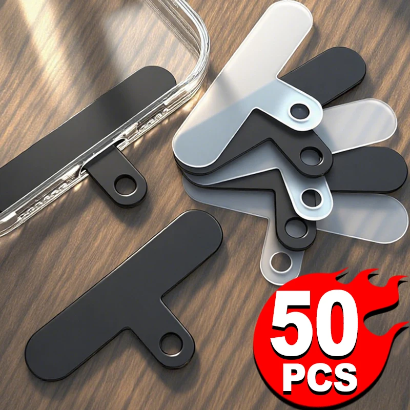 

10-50Pcs Universal PE Mobile Phone Anti-lost Lanyard Card Gasket Nylon Detachable Phone Hanging Cord Strap Patch Tether Pad