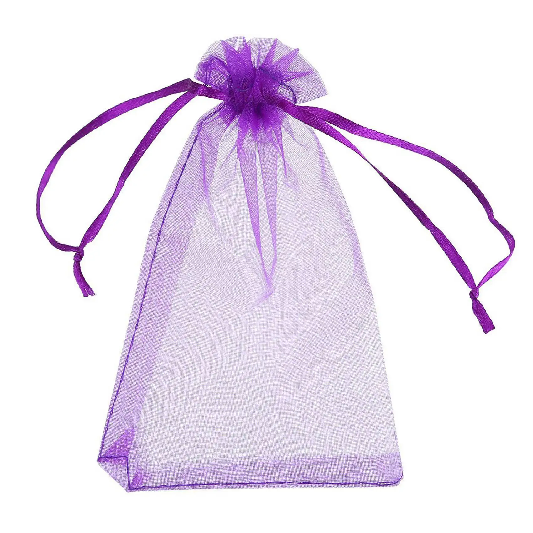 A27F-100 Pieces 4 By 6 Inch Organza Gift Bags Drawstring Jewelry Pouches Wedding Party Favor Bags (Multicolor)