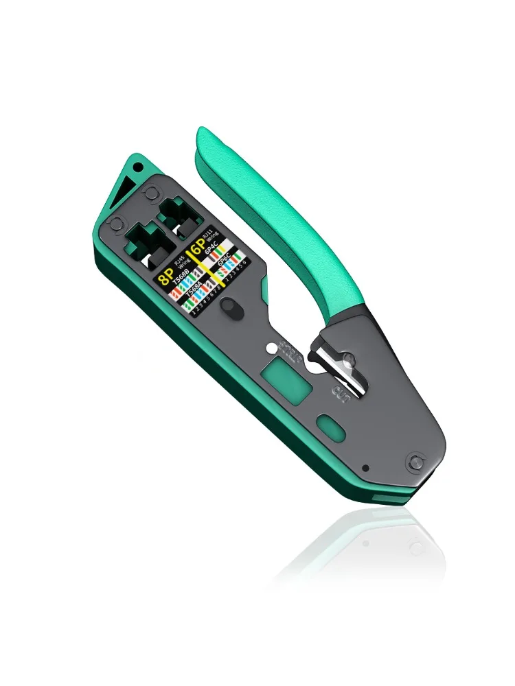 Nouveau Kit d'outils de sertissage RJ45, outil de sertissage Cat6 pour connecteur Cat5 Cat5e Cat6 8P8C, sertisseuse Ethernet tout-en-un