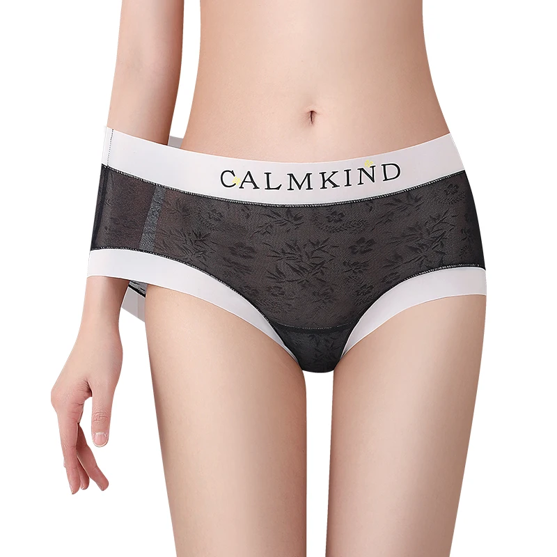 Transparent Underwear for Women Fashion Triangular Panties Set Pack Ice Silk Women's Lingerie Sensual Elegant Lingerie Sexy Lady