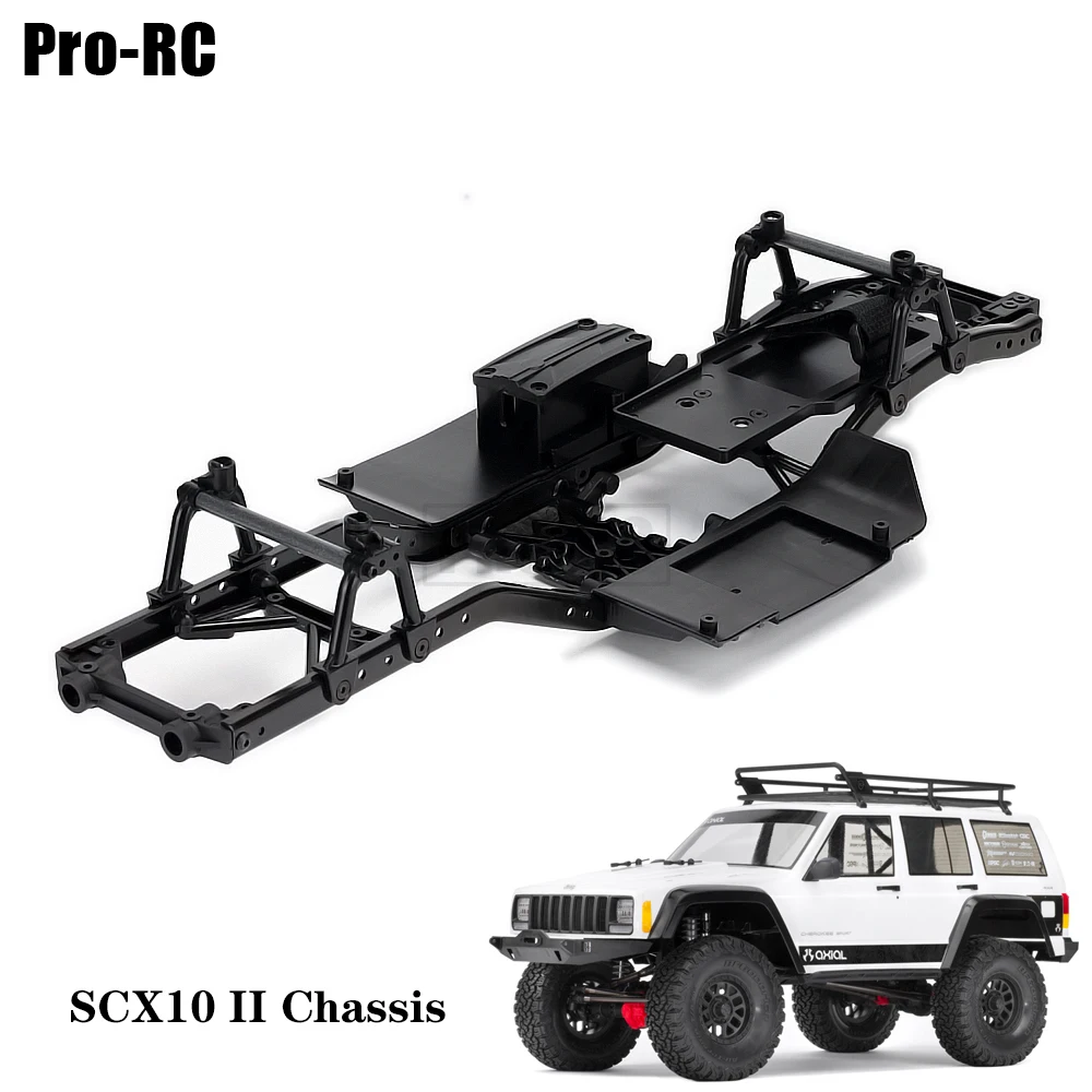 313mm rozstaw osi z tworzywa sztucznego rama obudowy garnitur dla RC 1/10 samochód Rock clawler zdalnie sterowany oś samochodu SCX10 I & SCX10 II 90046 90047