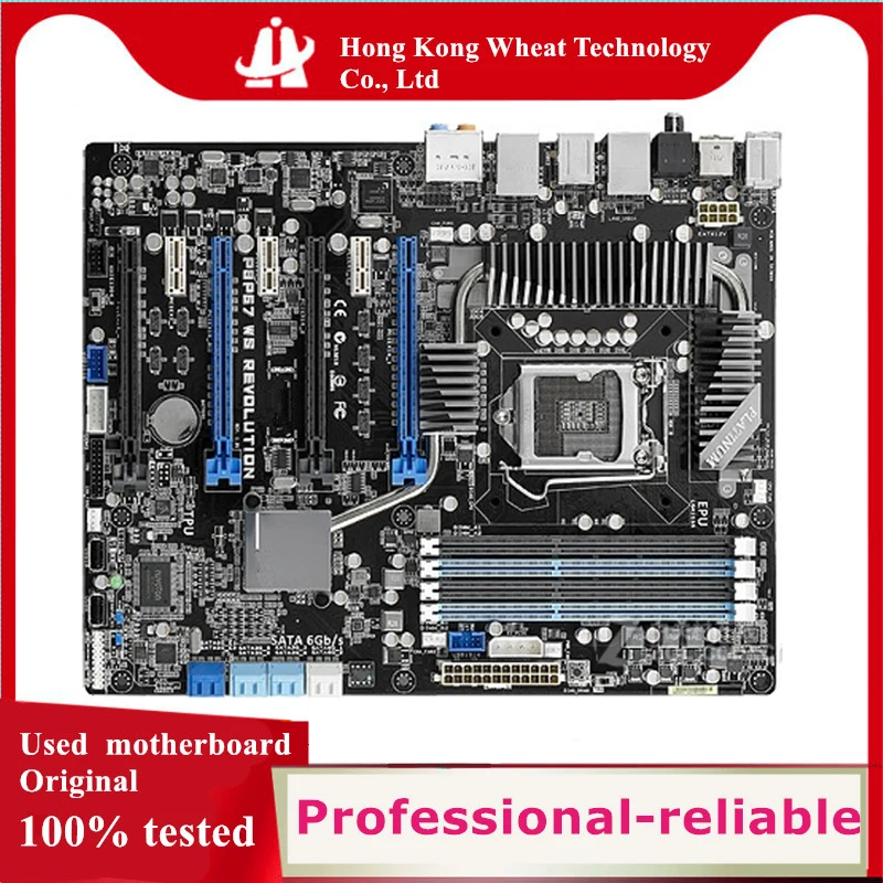 Dla Intel używane P67 P8P67 WS Revolution płyta główna oryginalna LGA 1155 DDR3 32 GB USB2.0 SATA2 płyta główna pulpitu