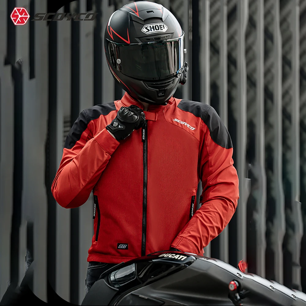 

Summer Motorcycle Man Jacket Built-in Heated Cycling Warm Waterproof Jacket Racing Motorcycle Riding Jacket Comforts