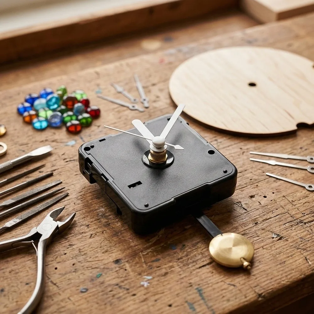 Quartz Clock Movement for Custom Wall Clock Projects with Quiet Operation and Standard Mechanical Specifications