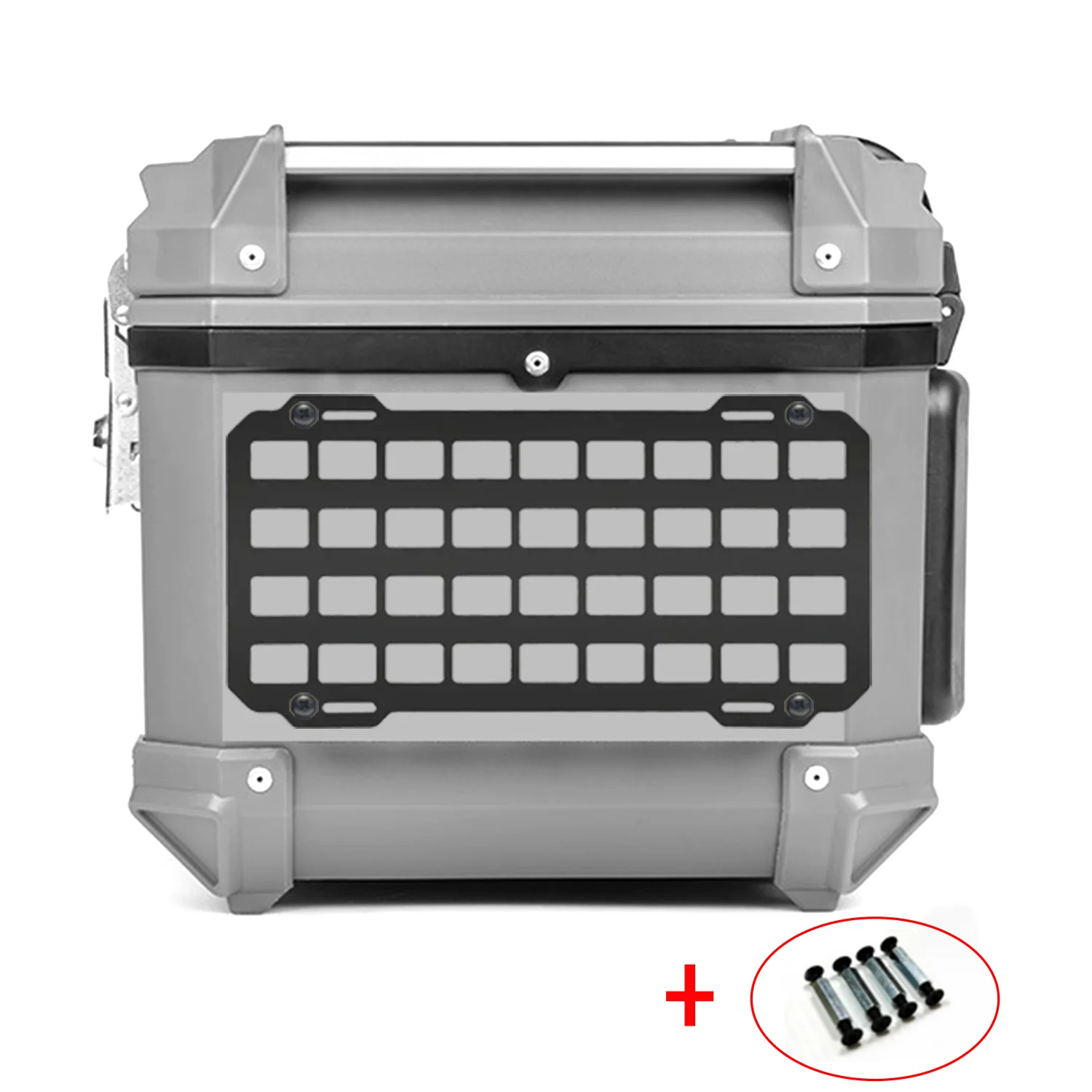 

Motorcycle Molle Panel For Trunk Storage Plastic Panel Waterproof Tactical Universal Side Box Organizer Modular Storage DIY Acce