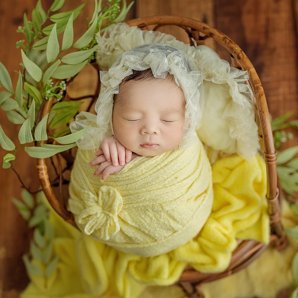 Ensemble de bandeau rond en dentelle pour bébé fille, accessoires de photographie pour nouveau-né, oreiller pour séance photo, prolifération infantile, chérie