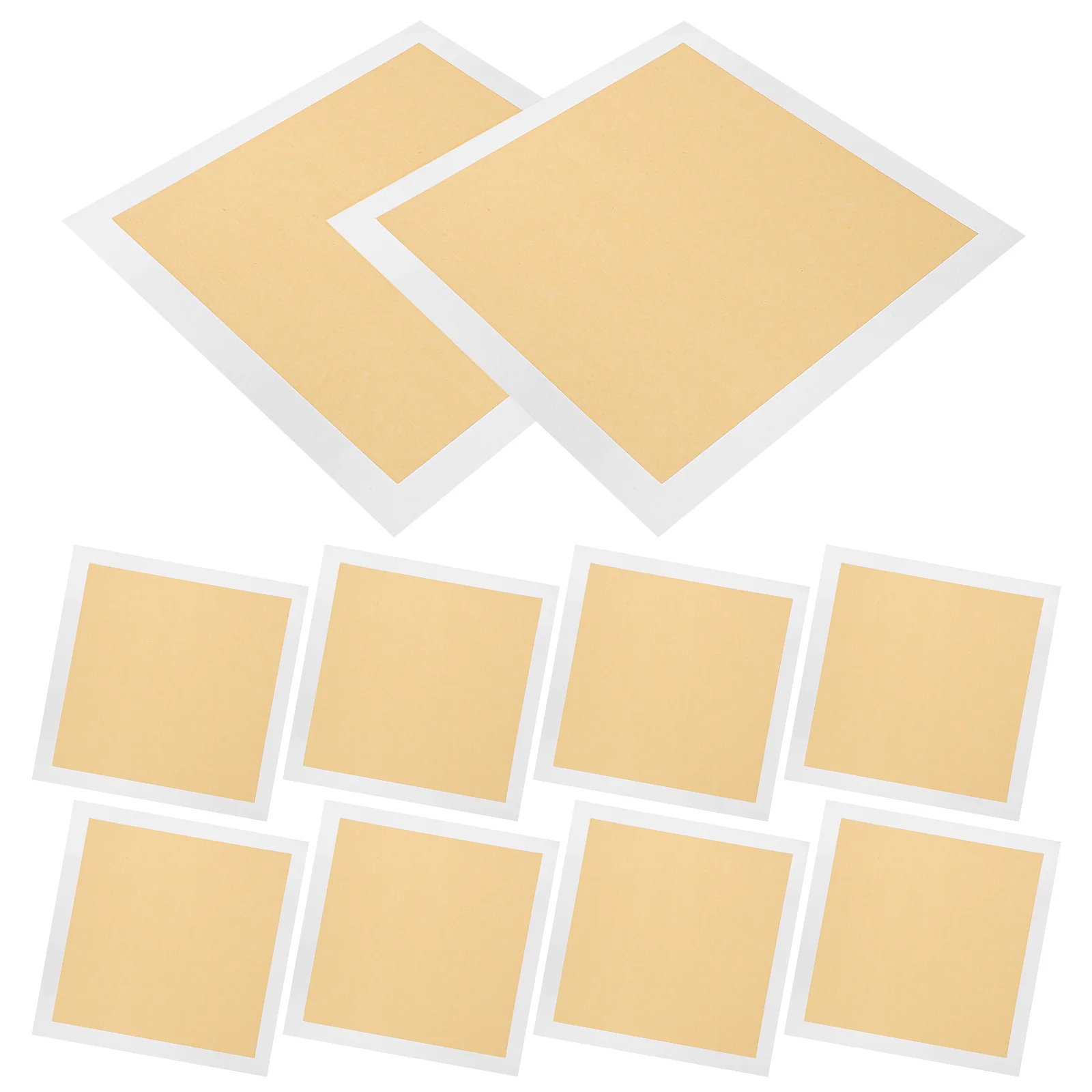 

10 Sheets Rice Paper Fan Surface Chinese for Writing Calligraphy Blank Practice Handmade Manual China Drawing