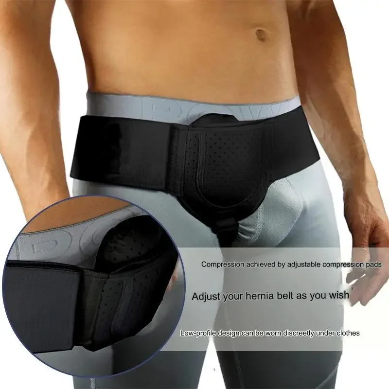 Cinturón de soporte de Hernia Inguinal para hombres y mujeres adultos, cinturón de Hernia ajustable con presión, nuevo 2024