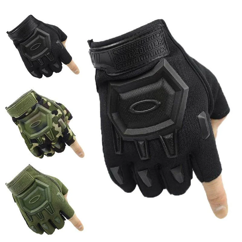 

Suitable for motorcycle half finger gloves, riding anti-skid gloves, Mountain bike cyclists' tactical gloves