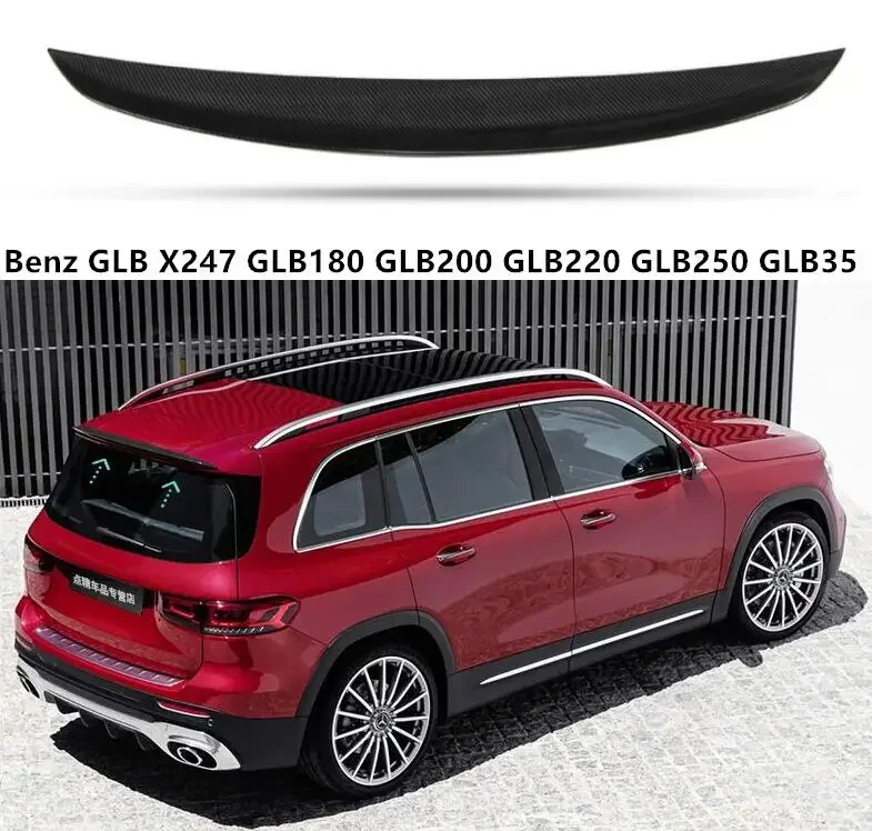 Spoiler For Mercedes-Benz GLB X247 GLB180 GLB200 GLB220 GLB250 GLB35 2020-2022 Rear Wing Lip Tail Trunk Spoilers ABS Carbon