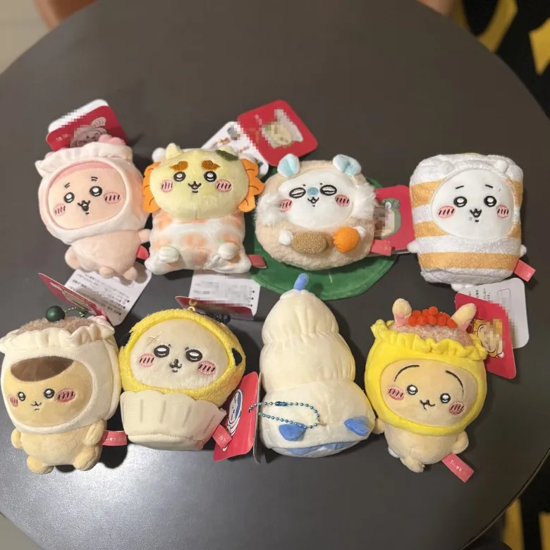

Cute Morning Tea Series Fur Toy Dolls Hanging Items Keychains Gifts in Stock Momonga Rakko Kurimajunn Hachiwera Usagi