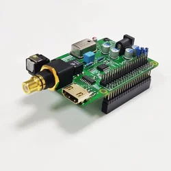Nvarcher I2S Coaxial Optical HDMI-Compatible DAC Digital Audio Sound Card Expansion Decode Board DSD512 for Raspberry pi4B Pi5