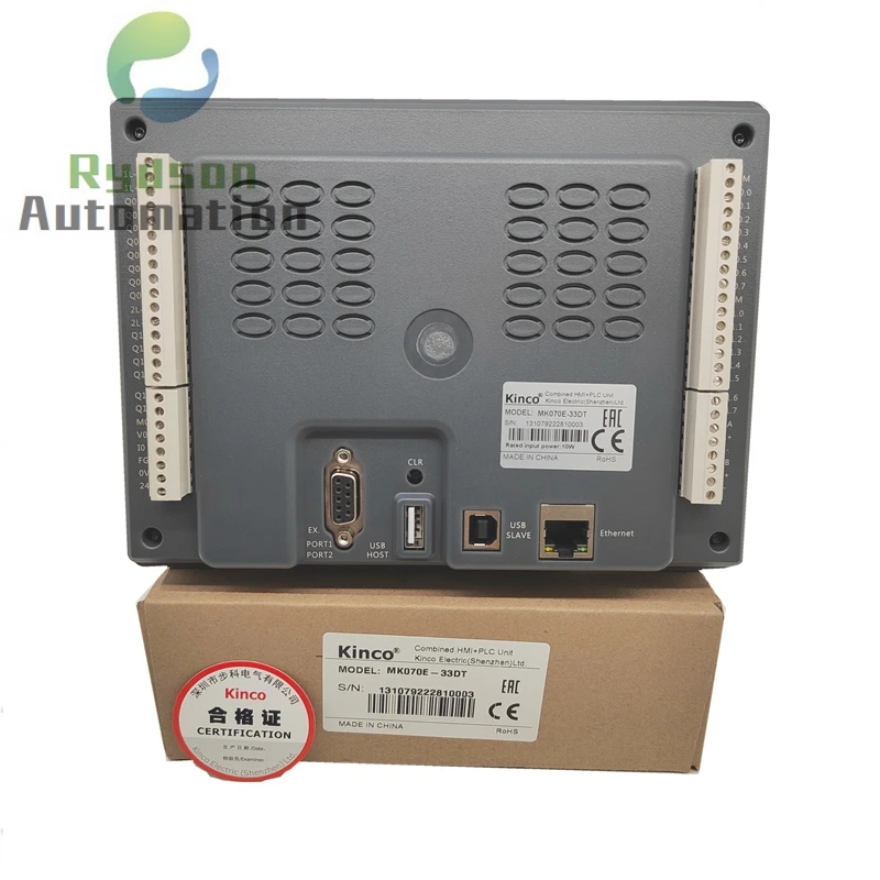 Kinco Automation Series Freescale Industrial CPU Touch Screen, HMI + PLC, 700MHz, 7 ", MK070E-33DT, MK070E-32DX, Velocidade do Relógio