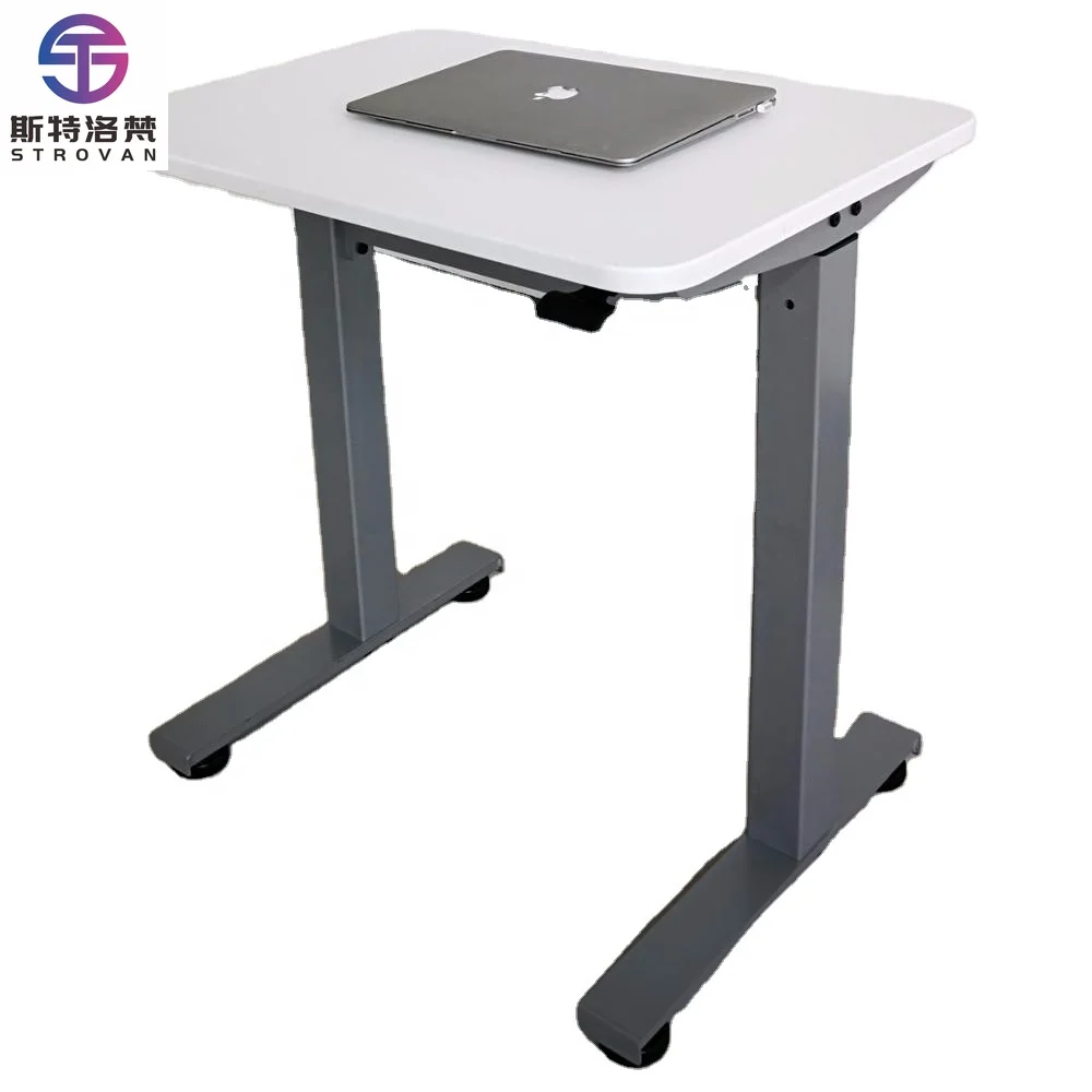 Pneumatic Adjustable Small Smart Size Sit-Stand Children Student Study Table Classroom Adjustable Standing Desk