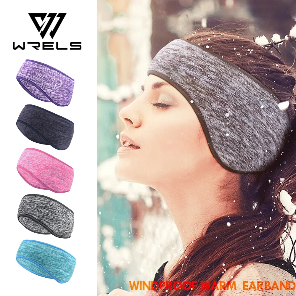 WRELS Ohrenwärmer-Stirnbänder, winddicht, Stirnschutz, Stirnbänder, Polarfleece, warmes Stirnband, elastisch, Ski-Ohrenschutz, Ohrenschützer
