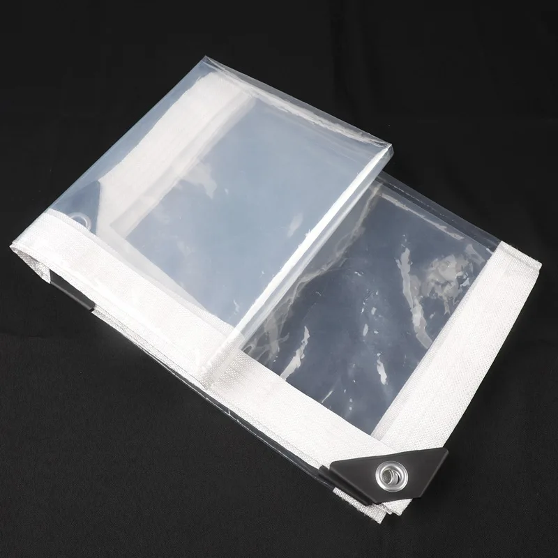 95% Clear PEVA Rainproof Cloth Patio Pergola See Through Tarp Curtain Home Window Keep Warm Film Outdoor Transparent Tarpaulin