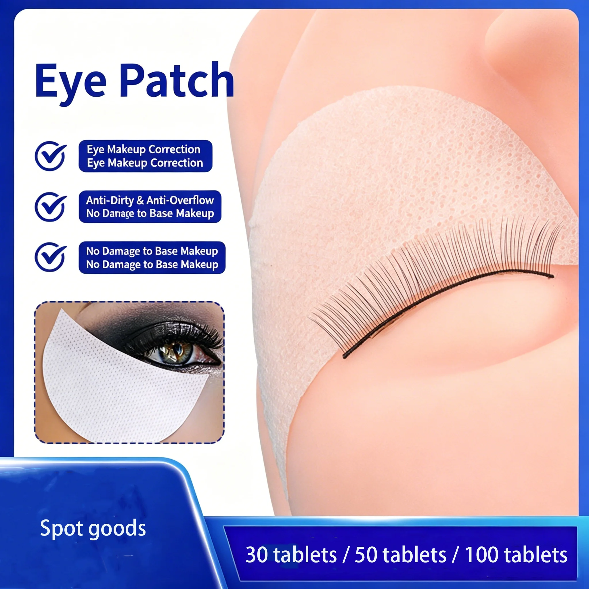 Eyelash Extension Eyeliner - 30/50/100PCS Eyeshadow Eyeliner Shields – Under