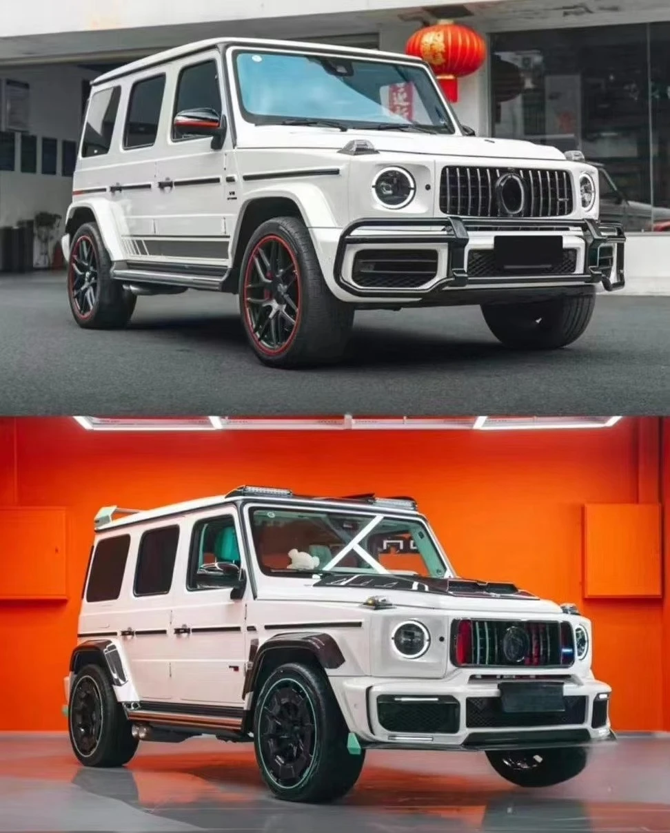 High Quality W464 W463 G63 Dry Carbon Fiber for Brbu Rocket G900 Style Bodykit for G-Class W464 G63 Widebody Kit 4