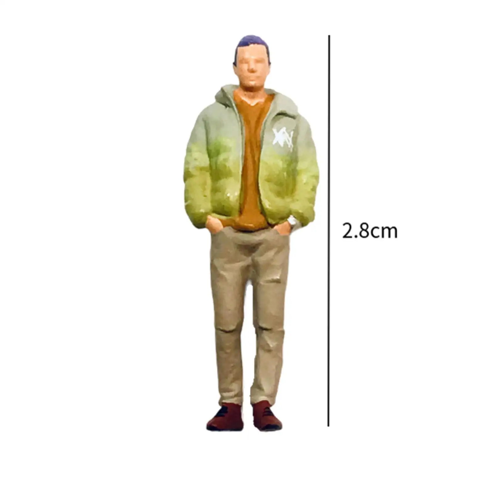 Handpainted Diorama Figures Miniature Layout Figure for Collections Model