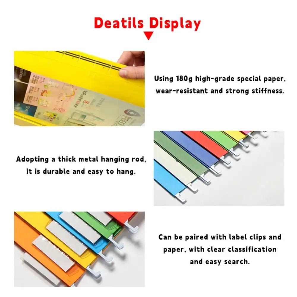 

New A4/FC/US Letter Size A4 File Folder Paper Material Suspended Type Lever Arch Folder Office File Clip File Organization